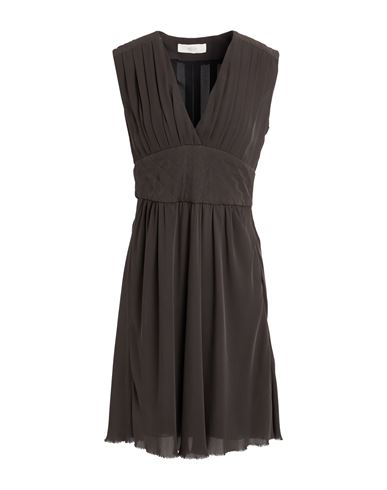 Grifoni Woman Mini Dress Charcoal Size 10 Silk