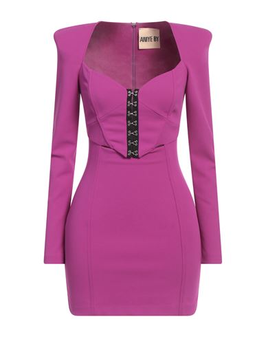 Aniye By Woman Mini Dress Mauve Size 8 Polyester, Elastane