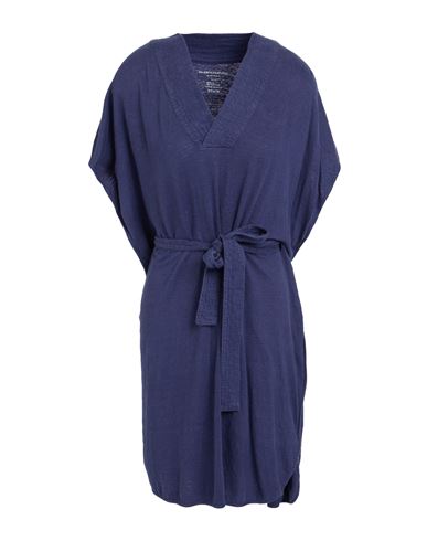 Majestic Filatures Woman Mini Dress Blue Size 1 Linen, Elastane