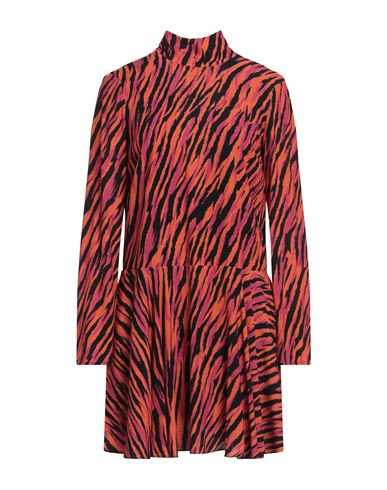 PATRIZIA PEPE PATRIZIA PEPE WOMAN MINI DRESS ORANGE SIZE 8 VISCOSE 