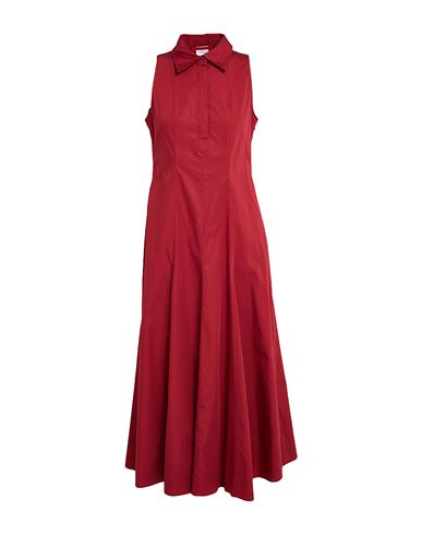 Max & Co . Ernest Woman Midi Dress Garnet Size 10 Cotton