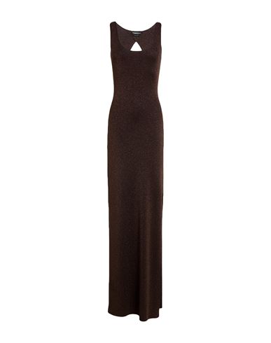 Vestido largo Mujer Marrón chocolate S Mujer