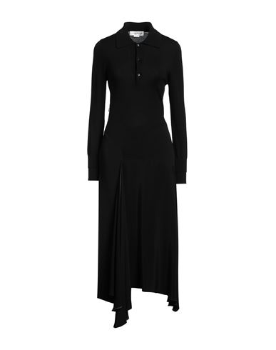 Victoria Beckham Woman Maxi Dress Black Size 10 Wool, Viscose