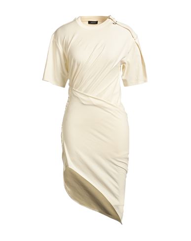 Midi-Kleid Damen Elfenbein 32,34,36,38,40,42,44 Damen