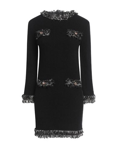Minivestido Mujer Negro 38 Mujer