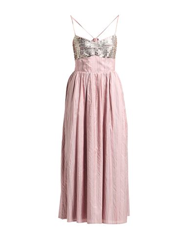 Alix Of Bohemia Woman Midi Dress Antique Rose Size L Silk
