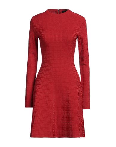 Givenchy Woman Mini Dress Red Size S Viscose, Polyamide, Elastane