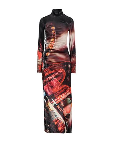 Jean Paul Gaultier Woman Maxi Dress Black Size L Polyamide, Elastane