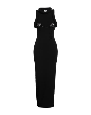 Jean Paul Gaultier Woman Maxi Dress Black Size M Viscose, Polyester, Polyamide, Elastane, Polyuretha