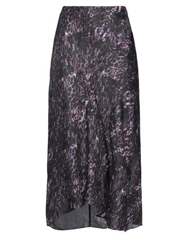 Isabel Marant Woman Midi Skirt Purple Size 4 Viscose, Silk