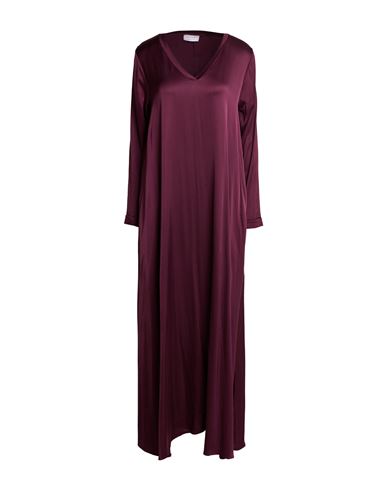 Daniele Fiesoli Woman Maxi Dress Burgundy Size M Viscose, Elastane In Red