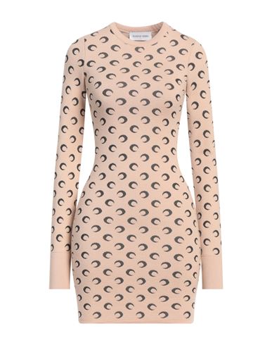 Marine Serre Woman Mini Dress Blush Size M Merino Wool In Pink