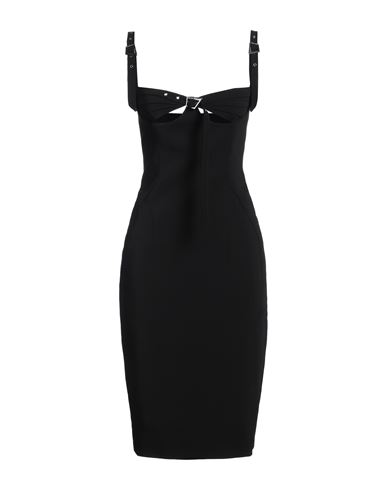 Mugler Woman Mini Dress Black Size 4 Viscose, Elastane, Polyamide