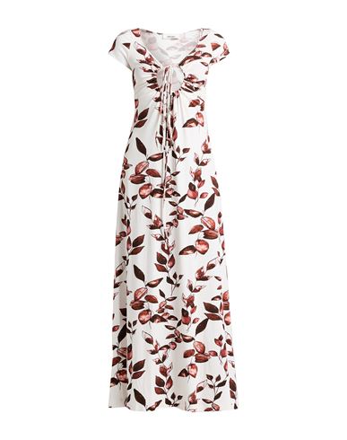 Circus Hotel Woman Maxi Dress White Size 6 Cotton, Elastane