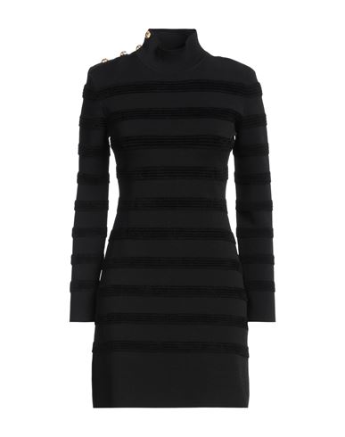 Tom Ford Woman Mini Dress Black Size M Viscose, Polyamide, Polyester, Elastane