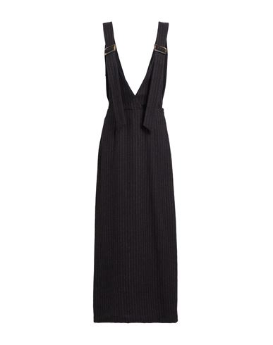 Alysi Crème Woman Midi Dress Charcoal Size 2 Virgin Wool, Viscose, Cotton