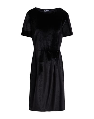 The Abito Milano Woman Midi Dress Black Size 8 Polyester, Elastane