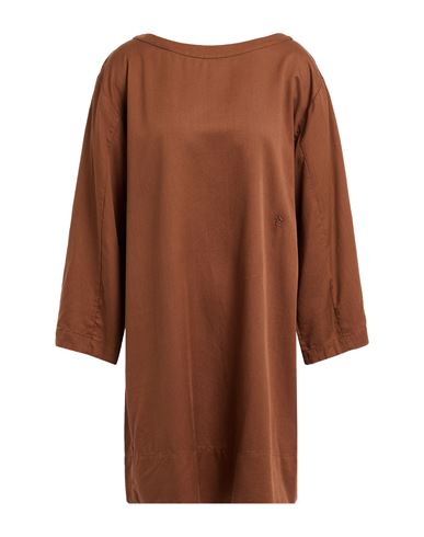 Elvine Woman Mini Dress Brown Size S Lyocell