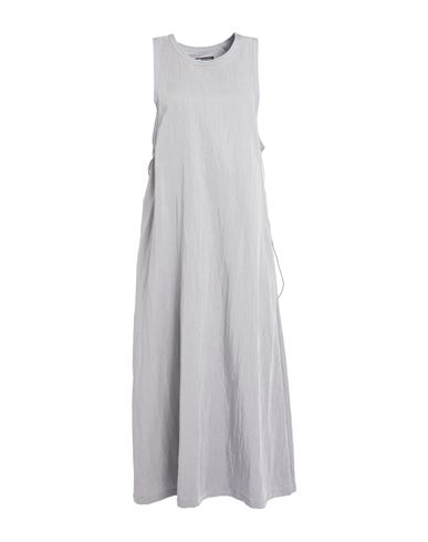 Y-3 Woman Midi Dress Grey Size L Lyocell, Polyamide