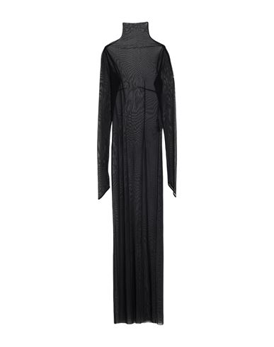 Shop Ann Demeulemeester Woman Maxi Dress Black Size M Polyamide, Elastane