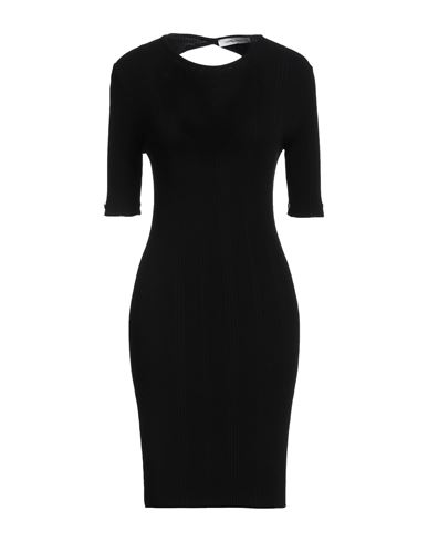 Simona Corsellini Woman Mini Dress Black Size 8 Viscose, Polyester