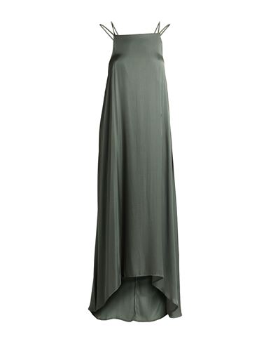 Alpha Studio Woman Maxi Dress Military Green Size 8 Viscose