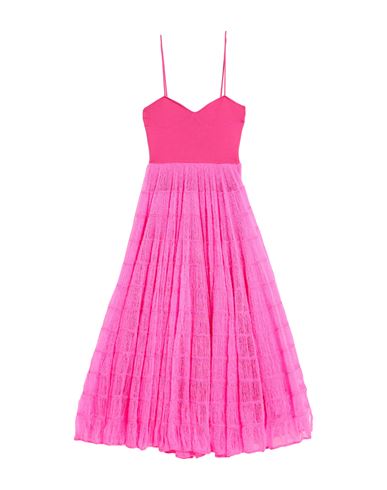 Red Valentino Woman Midi Dress Fuchsia Size S Polyamide, Mohair Wool, Wool In Pink