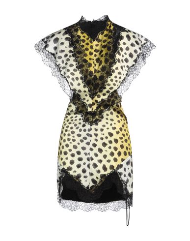 Attico Jace Cheetah-print Lace-trim Cutout Mini Dress