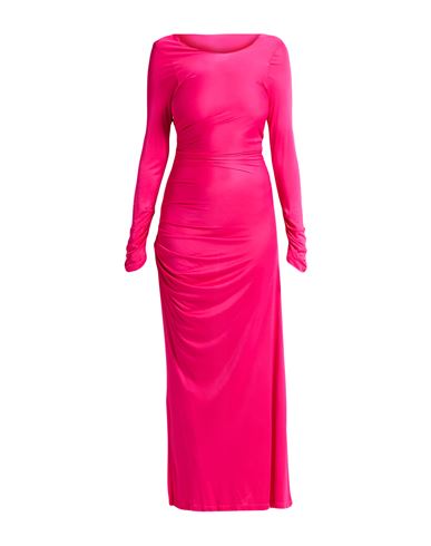 Msgm Woman Maxi Dress Fuchsia Size 4 Viscose