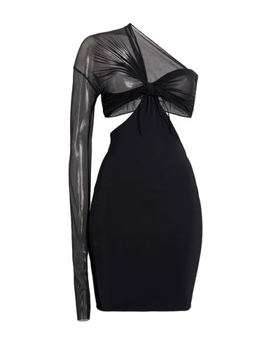 Amazuìn Woman Mini Dress Black Size Onesize Polyamide, Elastane