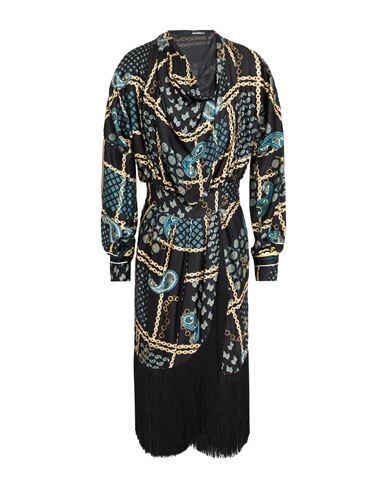 Annarita N Woman Midi Dress Black Size Xs Viscose In Green