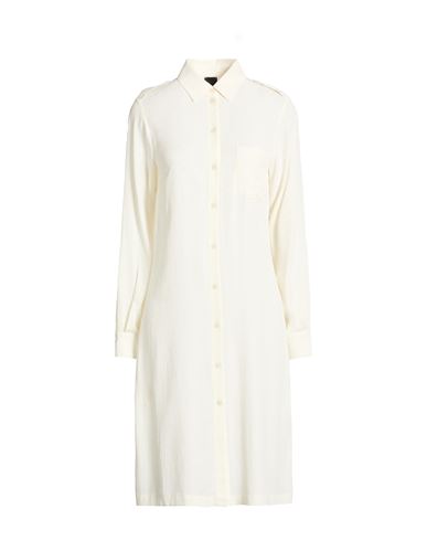 Pinko Woman Midi Dress Ivory Size 2 Acetate, Silk In White