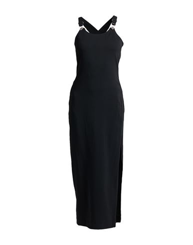 Moschino Jeans Woman Overalls Black Size 4 Acetate, Viscose, Elastane