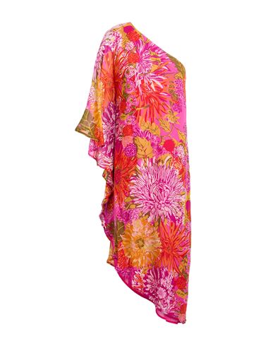 Clips Woman Midi Dress Fuchsia Size 8 Viscose, Polyester In Pink