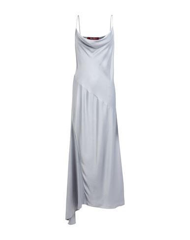 Max Mara Studio Woman Maxi Dress Grey Size 8 Acetate, Viscose In Gray