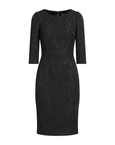 Dolce & Gabbana Woman Midi Dress Black Size 8 Polyester, Polyamide, Elastane