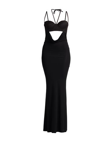 Andreädamo Andreādamo Woman Maxi Dress Black Size S Polyester, Viscose, Elastane