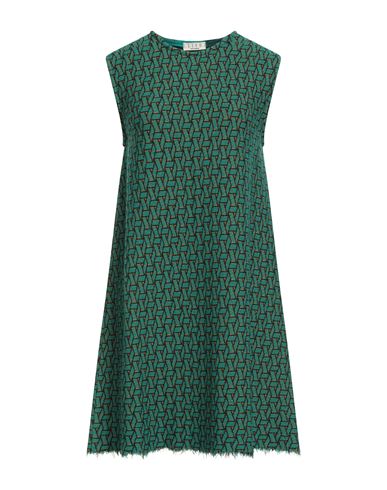 Shop Siyu Woman Mini Dress Green Size 4 Merino Wool
