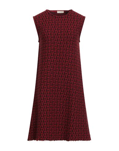 SIYU SIYU WOMAN MINI DRESS RED SIZE 6 MERINO WOOL 