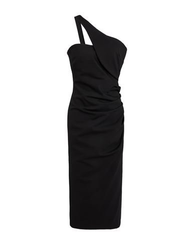 Essentiel Antwerp Woman Midi Dress Black Size 10 Polyamide, Elastane In Black