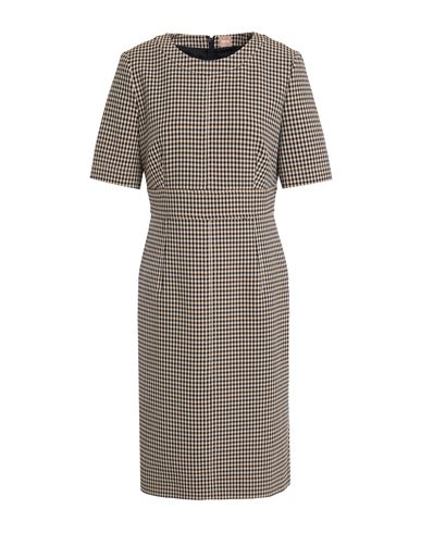 Hugo Boss Boss Woman Midi Dress Black Size 8 Polyester, Viscose, Elastane