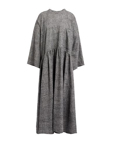 Sofie D'hoore Woman Midi Dress Black Size 10 Cotton, Wool