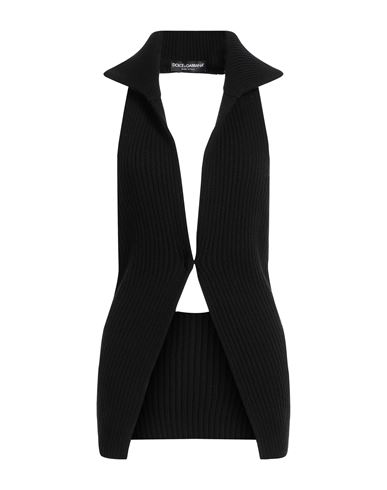 Dolce & Gabbana Woman Top Black Size 6 Virgin Wool