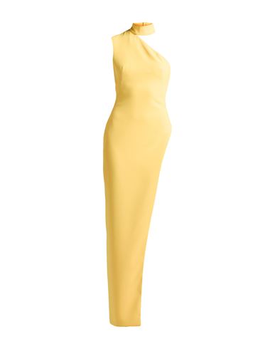 MONOT MÔNOT WOMAN MAXI DRESS YELLOW SIZE 4 POLYESTER 