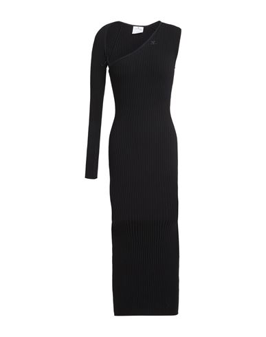 Courrèges Woman Midi Dress Black Size S Viscose, Polyester