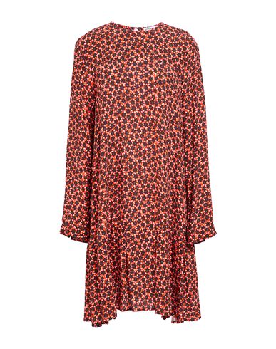 Attic And Barn Woman Mini Dress Orange Size 8 Viscose