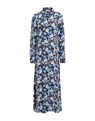 Attic And Barn Woman Maxi Dress Slate Blue Size 10 Viscose In Blue