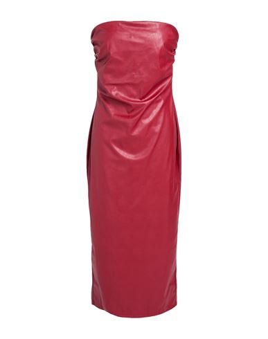 Aniye By Woman Midi Dress Brick Size M Polyester