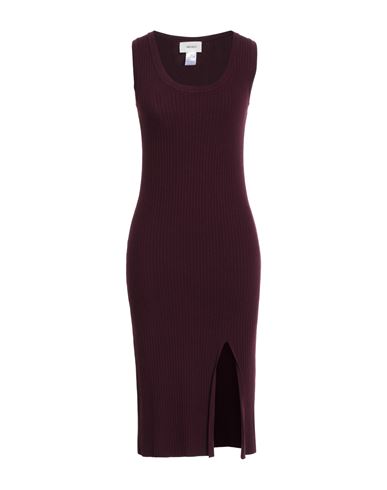 Vicolo Woman Midi Dress Plum Size Onesize Viscose, Polyester In Purple