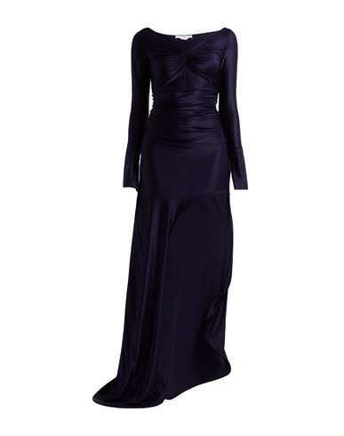 Victoria Beckham Woman Maxi Dress Dark Purple Size 6 Viscose, Elastane